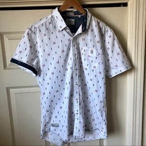 7 Diamonds men’s button down collared shirt